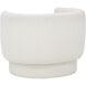 Valence Maya White Armchair